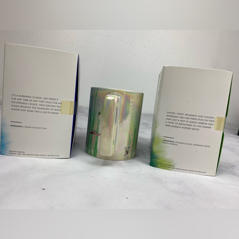 🥳SALE🥳RARE TEAVANA Starbucks Royal English Tea & Mint Majesty Tea + mug - Picture 5 of 15